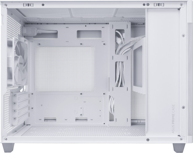 ASUS Prime AP201 TG Micro-ATX-chassi med fönster, vit ASUS Prime AP201 TG Micro-ATX-chassi med fönster, vit