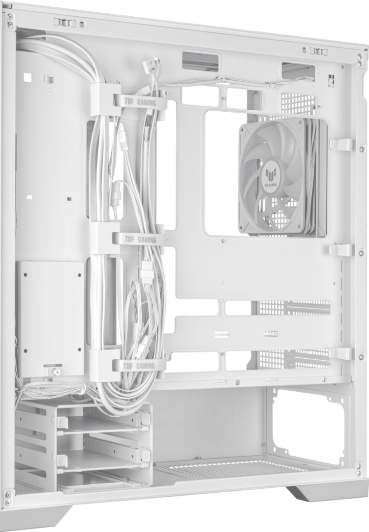 ASUS TUF Gaming GT302 TG ARGB ATX-chassi med fönster, vit ASUS TUF Gaming GT302 TG ARGB ATX-chassi med fönster, vit