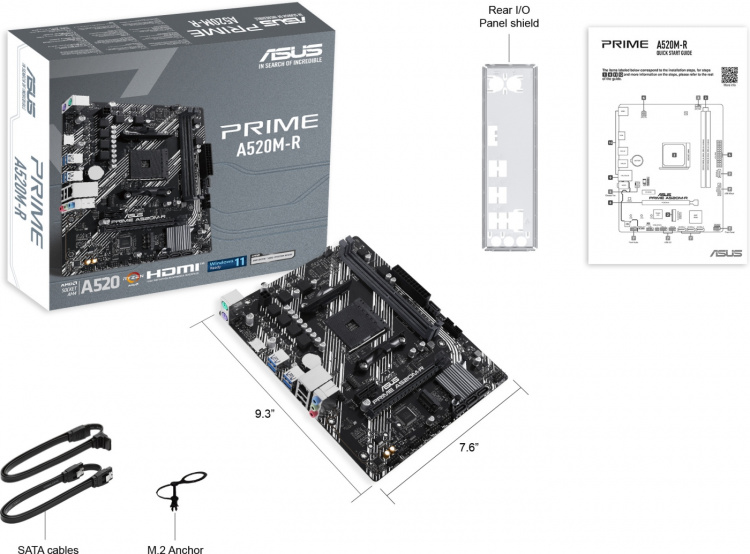 ASUS PRIME A520M-R mATX-moderkort