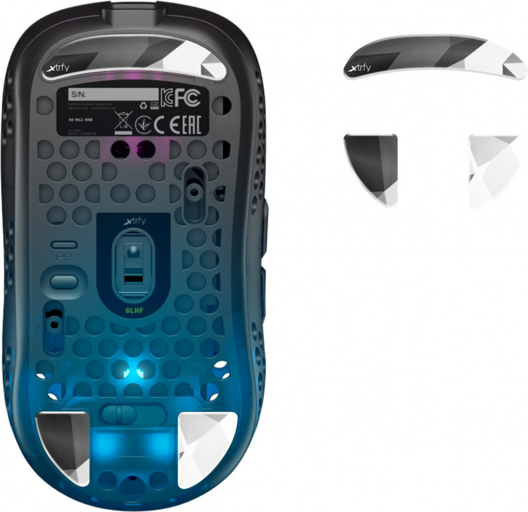 Xtrfy glasskridskor MZ1 muspottar, Litus White