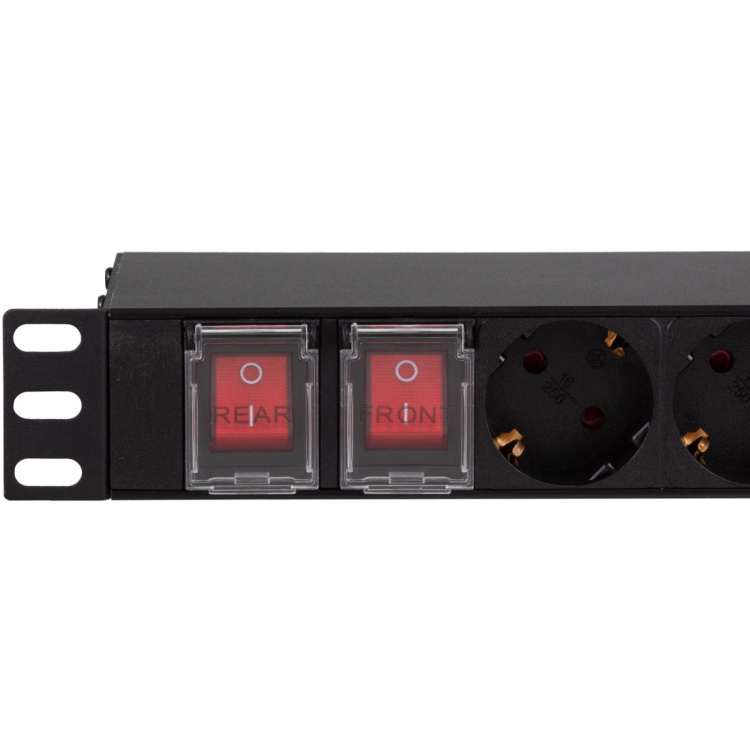 LogiLink 16-vägs grenuttag med överspänningsskydd för 19