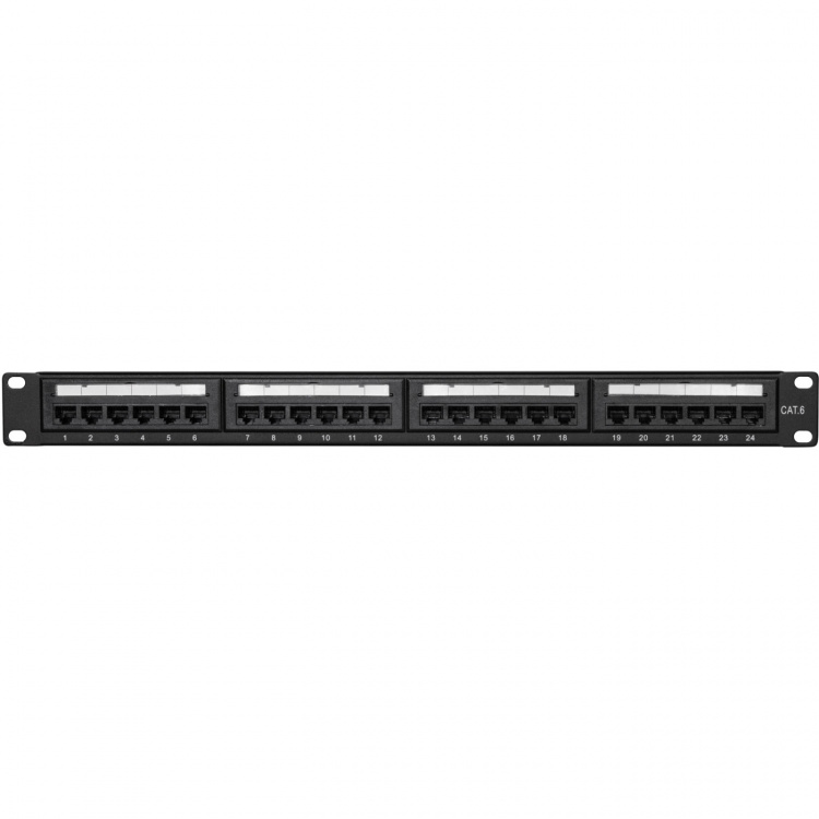 LogiLink Patchpanel 24-portar Cat6 för 19 LogiLink Patchpanel 24-portar Cat6 för 19