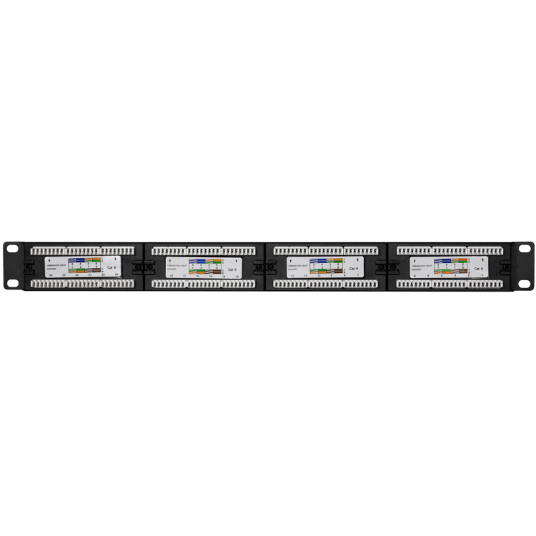 LogiLink Patchpanel 24-portar Cat6 för 19 LogiLink Patchpanel 24-portar Cat6 för 19