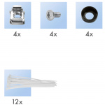 LogiLink Patchpanel 16-portar Cat6 för 19