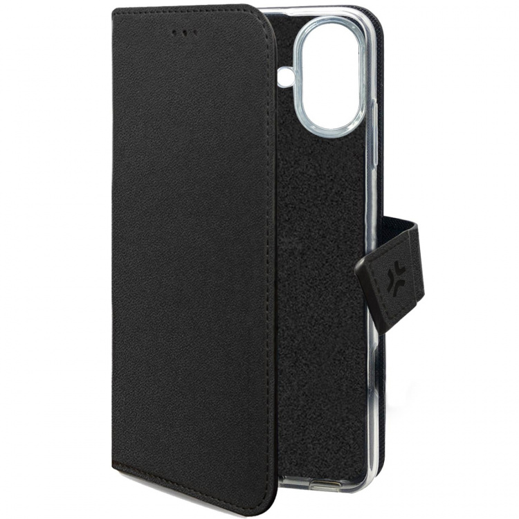 Celly Wally Wallet Case iPhone 16 Plus Svart Celly Wally Wallet Case iPhone 16 Plus Svart