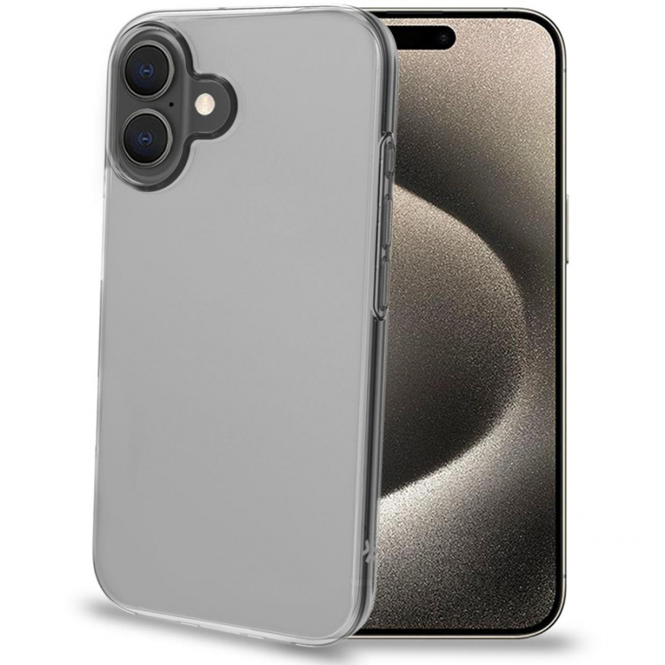 Celly Gelskin TPU Cover iPhone 16 Transparent