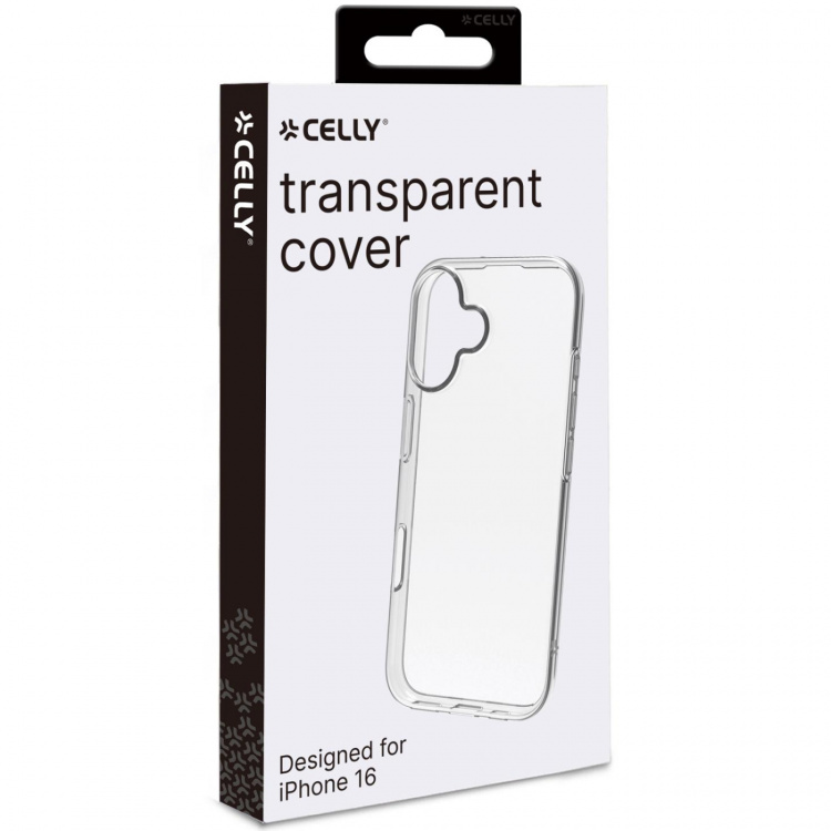 Celly Gelskin TPU Cover iPhone 16 Transparent
