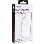 Celly Gelskin TPU Cover iPhone 16 Plus Transparent