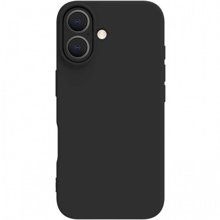 Celly Cromo Soft rubber case iPhone 16 Svart