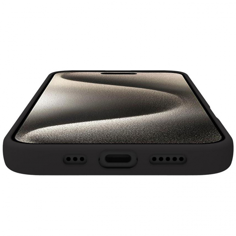 Celly Cromo Soft rubber case iPhone 16 Svart