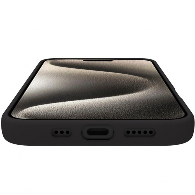 Celly Cromo Soft rubber case iPhone 16 Pro Svart