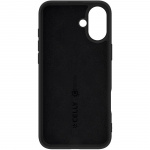 Celly Cromo Soft rubber case iPhone 16 Plus Svart