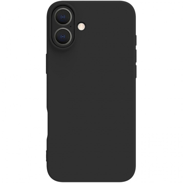 Celly Cromo Soft rubber case iPhone 16 Plus Svart