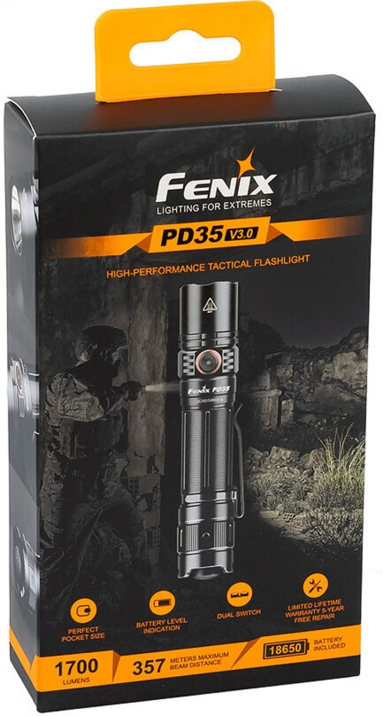 Fenix PD35 V3.0 ficklampa, 1700 lm