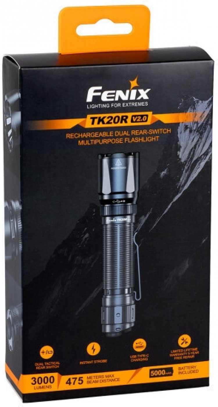 Fenix TK20R V2 TAC ficklampa