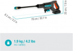 GARDENA AquaClean 24/18V P4A Premium medeltryckstvätt med vattentank, batteri och laddare