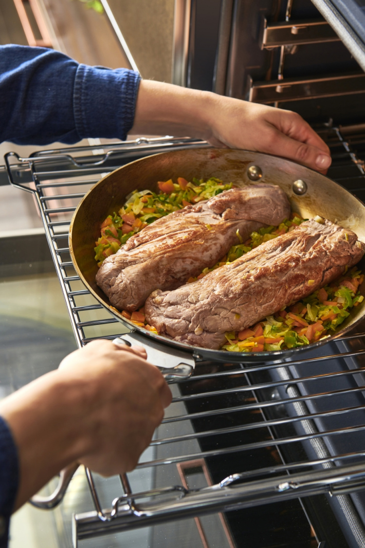 De Buyer Mineral B LOQY stekpanna, 24 cm, kolstål