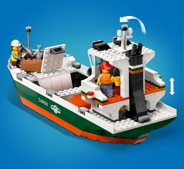 LEGO My City 60422 - Hamn och lastfartyg