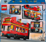 LEGO City Fantastiska fordon 60407 - Röd turistbuss med dubbeldäckare