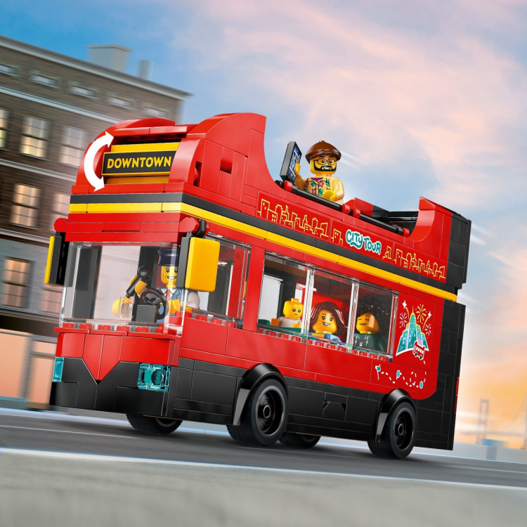 LEGO City Fantastiska fordon 60407 - Röd turistbuss med dubbeldäckare