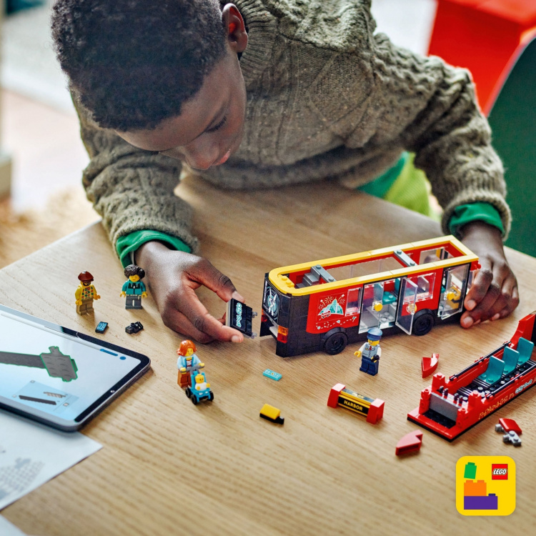 LEGO City Fantastiska fordon 60407 - Röd turistbuss med dubbeldäckare