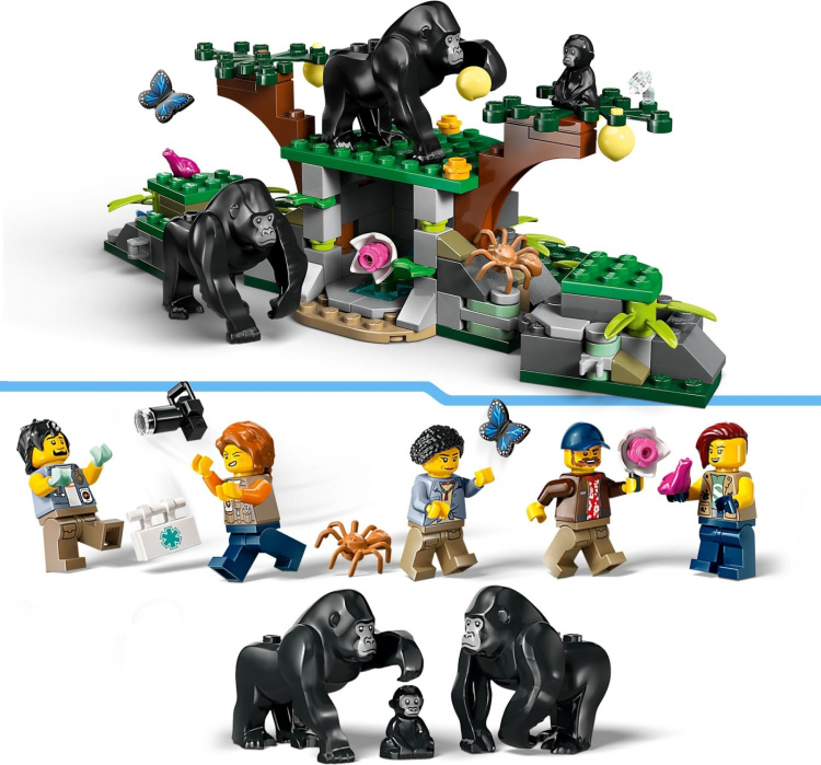 LEGO City Exploration 60437 - Helikopter från djungelforskare i läger