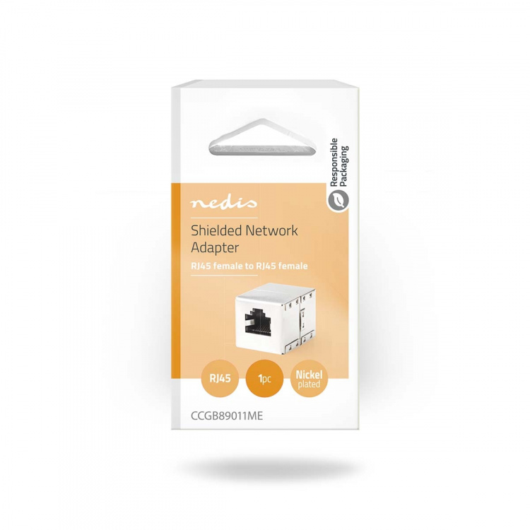 Nedis Nätverkskoppling | CAT5e / CAT6 | Skärmad | RJ45 Hona | RJ45 Hona | Rak | Metall | Låda Nedis Nätverkskoppling | CAT5e / CAT6 | Skärmad | RJ45 Hona | RJ45 Hona | Rak | Metall | Låda