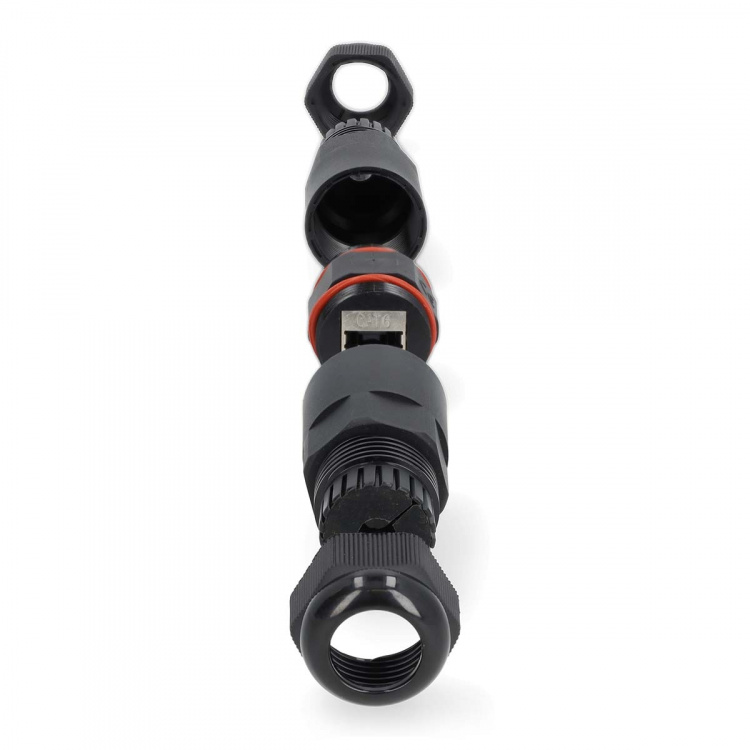 Nedis Nätverkskoppling | Utomhus | CAT6 | Skärmad | RJ45 Hona | RJ45 Hona | Rak | PVC | Låda