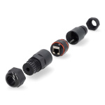 Nedis Nätverkskoppling | Utomhus | CAT6 | Skärmad | RJ45 Hona | RJ45 Hona | Rak | PVC | Låda