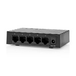 Nedis Nätverksomkopplare | Trådbunden hastighet: Gigabit | Antal Ethernet portar: 5