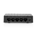 Nedis Nätverksomkopplare | Trådbunden hastighet: Gigabit | Antal Ethernet portar: 5