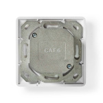 Nedis Nätverksvägglåda | Infälld montering | 2-Port port(s) | CAT6 | Rak | Hona | Guldplaterad | PVC | Vit | Låda