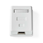 Nedis Nätverksvägglåda | Ytmontering | 1-Port port(s) | STP CAT6 | Rak | Hona | Guldplaterad | PVC | Vit | Låda Nedis Nätverksvägglåda | Ytmontering | 1-Port port(s) | STP CAT6 | Rak | Hona | Guldplaterad | PVC | Vit | Låda