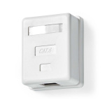 Nedis Nätverksvägglåda | Ytmontering | 1-Port port(s) | STP CAT6 | Rak | Hona | Guldplaterad | PVC | Vit | Låda Nedis Nätverksvägglåda | Ytmontering | 1-Port port(s) | STP CAT6 | Rak | Hona | Guldplaterad | PVC | Vit | Låda