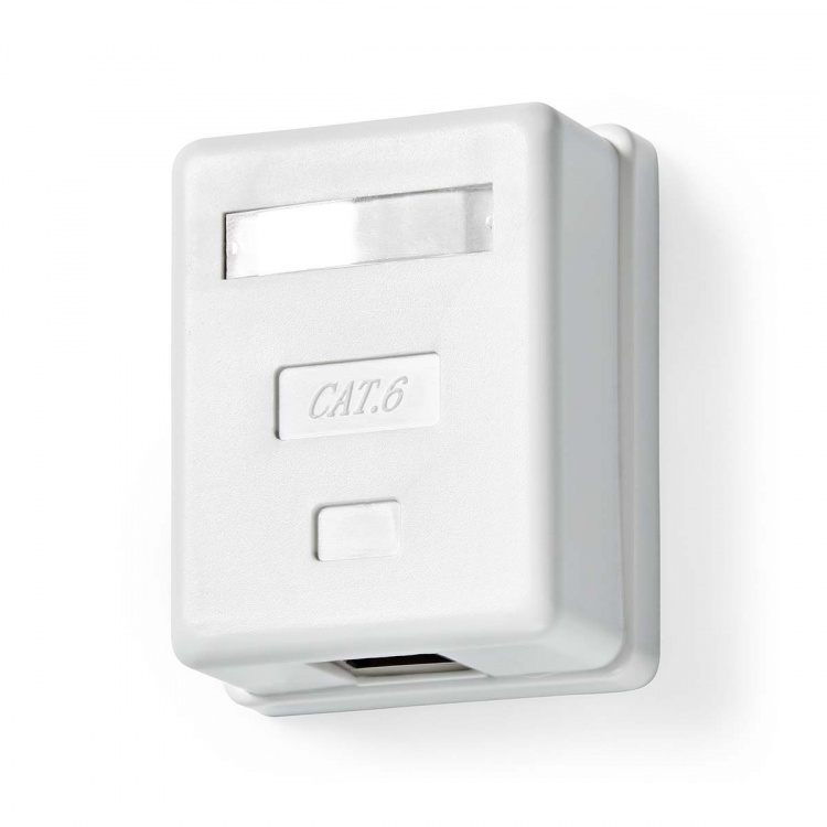 Nedis Nätverksvägglåda | Ytmontering | 1-Port port(s) | STP CAT6 | Rak | Hona | Guldplaterad | PVC | Vit | Låda Nedis Nätverksvägglåda | Ytmontering | 1-Port port(s) | STP CAT6 | Rak | Hona | Guldplaterad | PVC | Vit | Låda