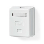 Nedis Nätverksvägglåda | Ytmontering | 1-Port port(s) | STP CAT6 | Rak | Hona | Guldplaterad | PVC | Vit | Låda Nedis Nätverksvägglåda | Ytmontering | 1-Port port(s) | STP CAT6 | Rak | Hona | Guldplaterad | PVC | Vit | Låda