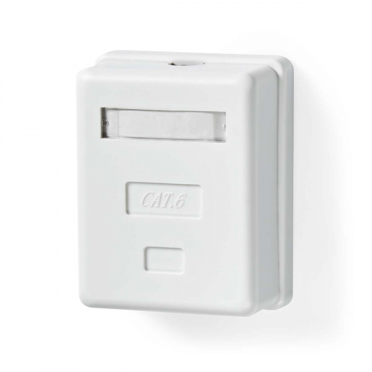 Nedis Nätverksvägglåda | Ytmontering | 1-Port port(s) | STP CAT6 | Rak | Hona | Guldplaterad | PVC | Vit | Låda Nedis Nätverksvägglåda | Ytmontering | 1-Port port(s) | STP CAT6 | Rak | Hona | Guldplaterad | PVC | Vit | Låda