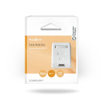 Nedis Nätverksvägglåda | Ytmontering | 1-Port port(s) | STP CAT6 | Rak | Hona | Guldplaterad | PVC | Vit | Låda Nedis Nätverksvägglåda | Ytmontering | 1-Port port(s) | STP CAT6 | Rak | Hona | Guldplaterad | PVC | Vit | Låda