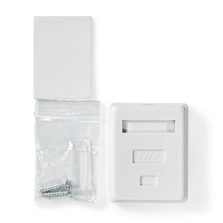 Nedis Nätverksvägglåda | Ytmontering | 1-Port port(s) | STP CAT6 | Rak | Hona | Guldplaterad | PVC | Vit | Låda Nedis Nätverksvägglåda | Ytmontering | 1-Port port(s) | STP CAT6 | Rak | Hona | Guldplaterad | PVC | Vit | Låda