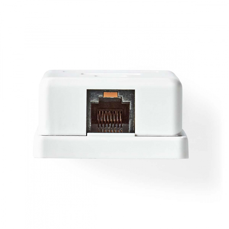 Nedis Nätverksvägglåda | Ytmontering | 1-Port port(s) | UTP CAT6 | Rak | Hona | Guldplaterad | ABS | Vit | Låda Nedis Nätverksvägglåda | Ytmontering | 1-Port port(s) | UTP CAT6 | Rak | Hona | Guldplaterad | ABS | Vit | Låda