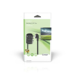 Nedis SCART Switchbox | SCART Hane | 3x SCART Hona | Nickelplaterad | Maximal upplösning: 800x480 | 0.50 m | Rund | PVC | Svart | Låda