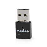 Nedis Nätverks dongle | Wi-Fi | AC600 | 2.4/5 GHz (Dual Band) | USB2.0 | Wi-Fi hastighet total: 600 Mbps | Windows 10 / Windows 11 / Windows 8 Nedis Nätverks dongle | Wi-Fi | AC600 | 2.4/5 GHz (Dual Band) | USB2.0 | Wi-Fi hastighet total: 600 Mbps | Windows 10 / Windows 11 / Windows 8