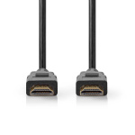 Nedis Premium High Speed HDMI ™ kabel med Ethernet | HDMI™ Kontakt | HDMI™ Kontakt | 4K@60Hz | 18 Gbps | 1.00 m | Rund | PVC | Svart | Label Nedis Premium High Speed HDMI ™ kabel med Ethernet | HDMI™ Kontakt | HDMI™ Kontakt | 4K@60Hz | 18 Gbps | 1.00 m | Rund | PVC | Svart | Label