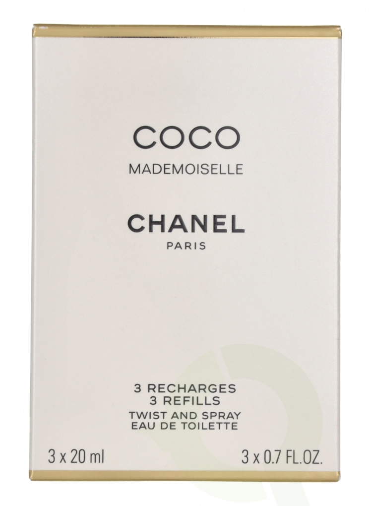 Chanel Coco Mademoiselle Giftset 60 ml 3x Edt Spray Refill 20Ml - Twist and Spray - Purse Spray