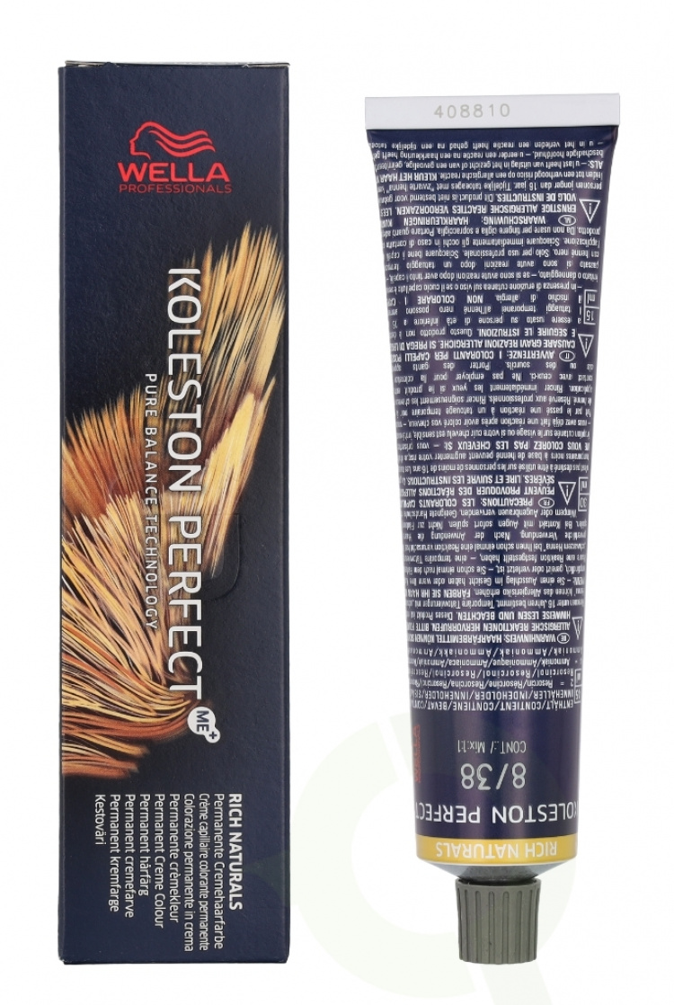 Wella Koleston Perfect Me+ - Rich Naturals 60 ml 8/38/Light Blonde Golden Pearl