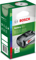 Bosch 18 V litiumjonbatteri, 2,5 Ah