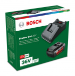 Bosch 36V Li-ion batteri- och laddningssats, 2,0 Ah batteri och AL 36-20 laddare