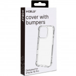 Celly Armor Stöttåligt skal iPhone 16 Pro Transparent