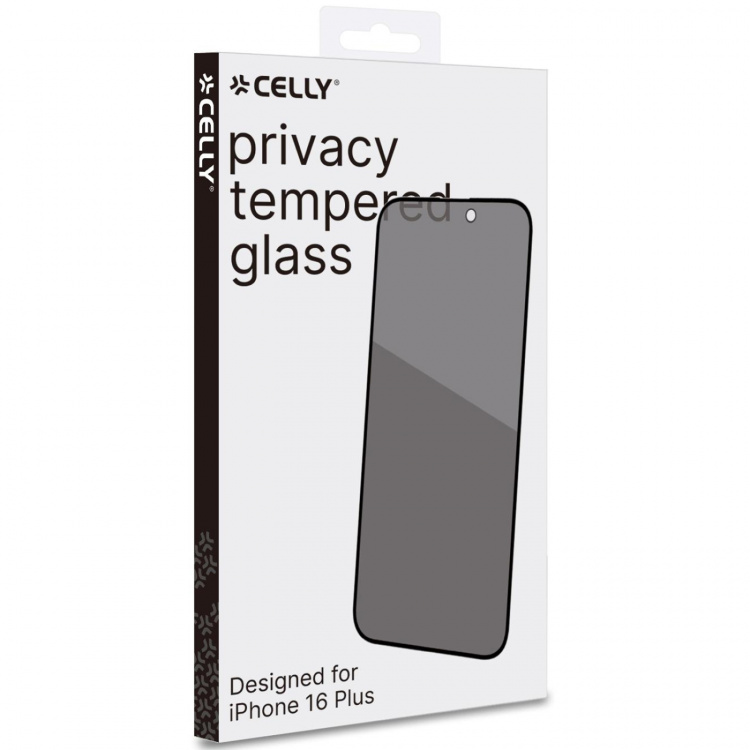 Celly Privacy Skärmskydd Härdat glas iPhone 16 Plus Celly Privacy Skärmskydd Härdat glas iPhone 16 Plus