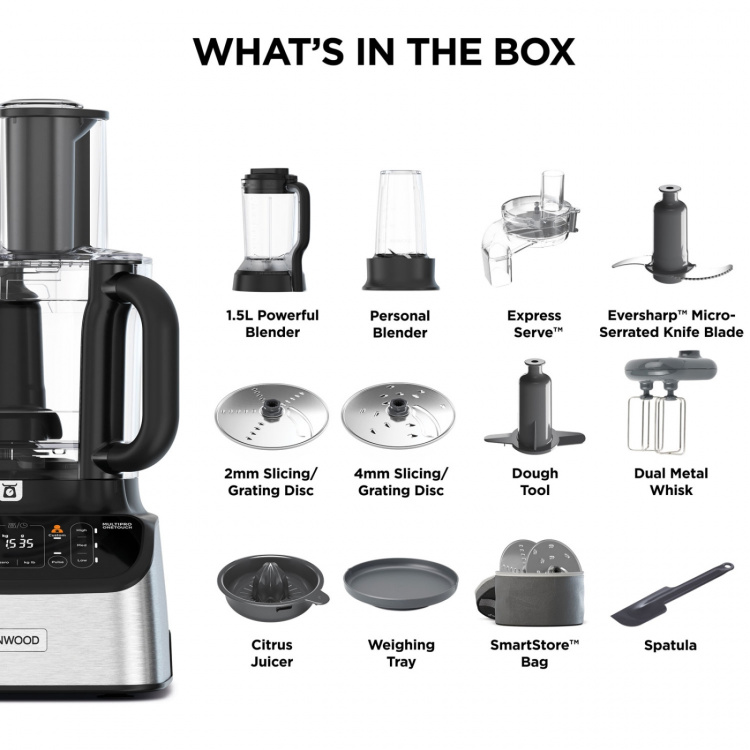 Kenwood Matberedare PRO FDM73.850SS MultiPro OneTouch Kenwood Matberedare PRO FDM73.850SS MultiPro OneTouch